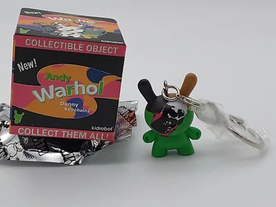 Виниловая фигурка Kidrobot Dunny Andy Warhol череп 1,5 дюйма брелок - Изображение 1 из 4