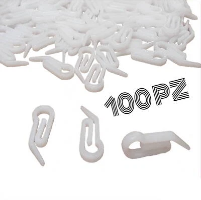 BRICOSHOPPING Ganci gancetti per fascia da tende tenda riloga fettuccia paperi proboscide BASE