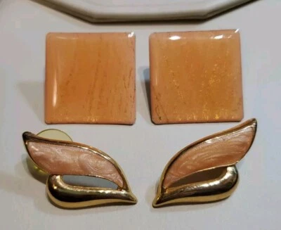 Just PEACHY Vintage DIVERTIDO Juego de Pendientes Perforados  Foto 1 de 4