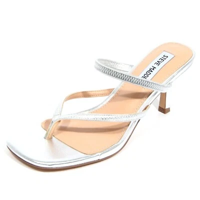 H3370 sandalo infradito donna STEVE MADDEN LENDEN woman sandals silver - Immagine 1 di 4