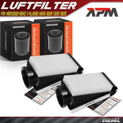 2x Air Filter Engine Air Filter For Mercedes-Benz C-Class W205 A205 C205 S205 GLC - Image 1 of 4