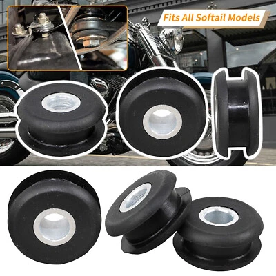 For Softail Model 84-99 Gas Tank Flat Side Mounting Rubber Bushing Steel Inserts Foto 1 de 4