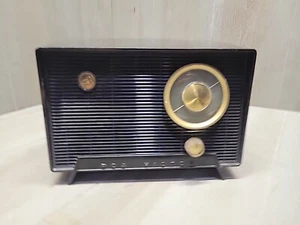 VINTAGE HTF MODEL RCA VICTOR RADIO TUBE MODEL 6-x-5 BLACK - Picture 1 of 11
