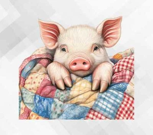 Nursery Pig wall vinyl sticker decal eh969 - Picture 1 of 4