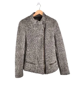 Maison Scotch Full Zipped Women Wool Jacket Size 3 L - Picture 1 of 6