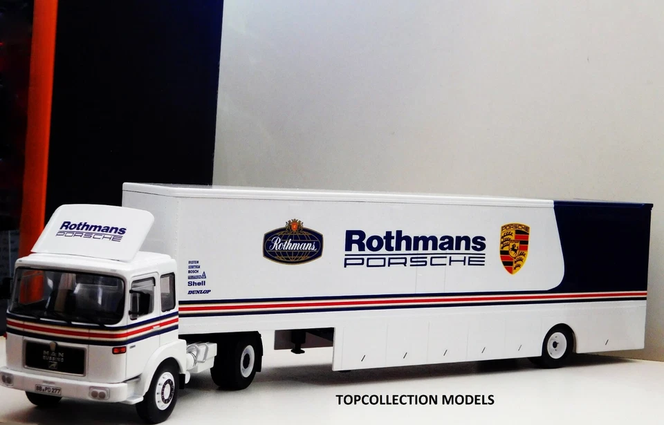 MAN BUSSING ROTHMANS PORSCHE RACING TRANSPORTER IXO TTR022 1/43 - Immagine 1 di 1