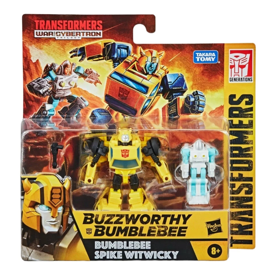 Hasbro Transformers Buzzworthy Bumblebee War for Cybertron Core Bumblebee and Spike Witwicky Action Figure Set