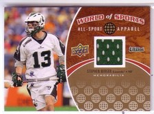 2010 Upper Deck World of Sports All-Sport Apparel Mem #ASA51 Stephen Berger