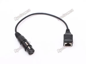 Adaptador DMX hembra de 3 pines 3 pines XLR a RJ45 hembra para controlador LED DMX512 - Imagen 1 de 7