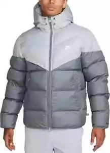 NWT $250 Nike Windrunner PrimaLoft FB8185 077 Men Size S Gray Puffer Jacket Coat - Picture 1 of 9