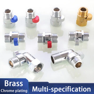 G1/2" Flow Quick Control Shut OFF Valve Fit Shower Head Hand Water Saver - Image 1 of 4