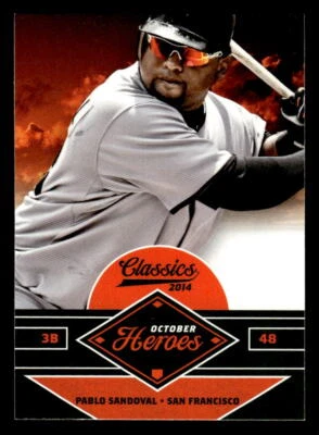 Tarjeta Panini Classics #17 2014 Pablo Sandoval October Heroes Foto 1 de 2