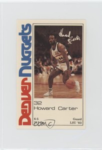 1983-84 Denver Nuggets Police Howard Carter Rookie RC