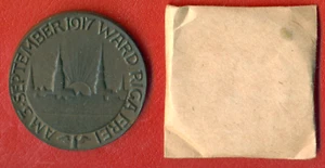 Latvia Latvian Iron Medal Riga CAPTURE OF GERMANY SEP, 3 1917s 167 - Picture 1 of 4