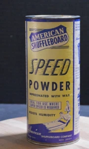 Vintage American Shuffleboard Speed Powder Wax Canister - Picture 1 of 5