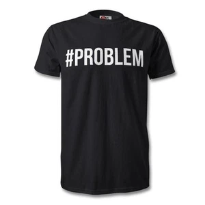 Stormzy T-Shirt #PROBLEM Herren weiß schwarz Grime Unisex Logo Neuheit Hip Hop - Bild 1 von 4