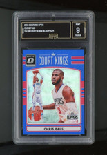 2016-17 Donruss Optic Chris Paul Court Kings Blue Prizm /49 Mint 9 Clippers