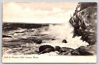 Vintage Postcard Surf at Winona Cliff Castine Maine