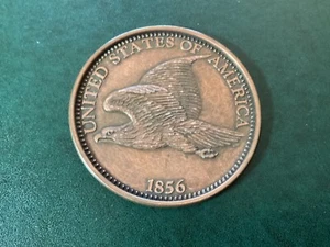 1856 Eagle Penny Paperweight Coin 3” - Picture 1 of 2