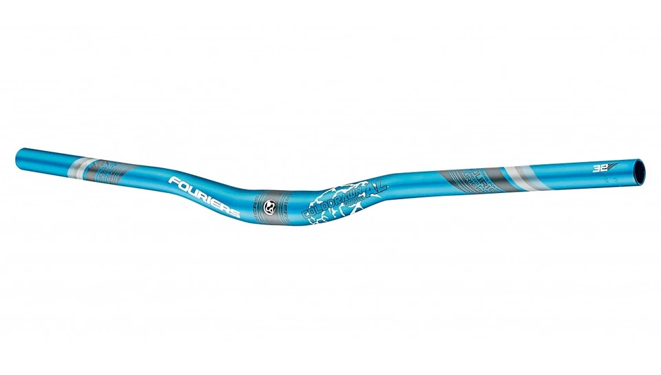 FOURIERS MTB BIKE Handlebar 31.8mm Bore Wide 720mm Back 9° Up 5° Rise 20mm 011 - Image 1 of 2
