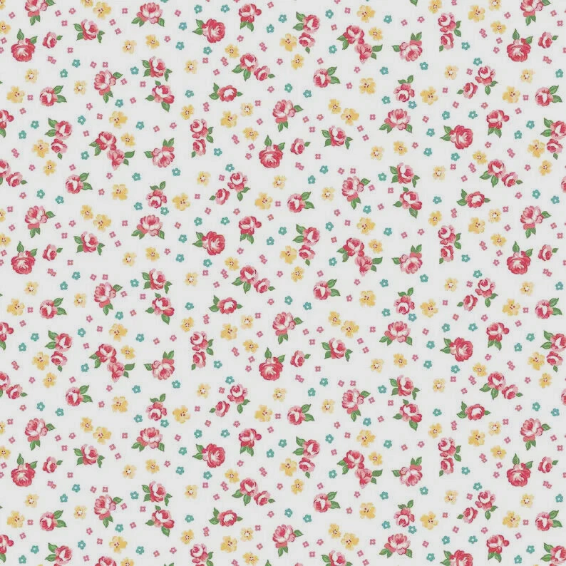 Floral Blanco Notting Hill por Amy Smart para Riley Blake Designs Algodón 1/2 Yarda Foto 1 de 1