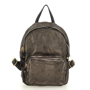 Campomaggi Elettra Zaino in pelle Clara grigio laminato C042130ND - Imagen 1 de 3