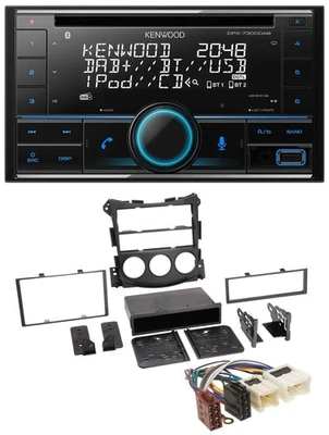 Kenwood CD 2DIN DAB USB MP3 Bluetooth Autoradio für Nissan 370Z Coupe Roadster a - Bild 1 von 4