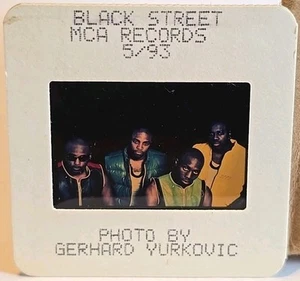 Blackstreet, diapositiva pubblicitaria foto stampa 35 mm a colori, Geffen MCA, anni 90 rap R&B - Foto 1 di 2