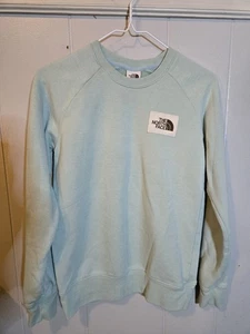 North Face Sweatshirt mit Rundhalsausschnitt türkis Aqua Langarm Damen Größe XS - Bild 1 von 9