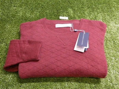 Holderness & Bourne The Ward Crewneck Golf Sweater C.C. Logo Maroon Medium - Image 1 of 3