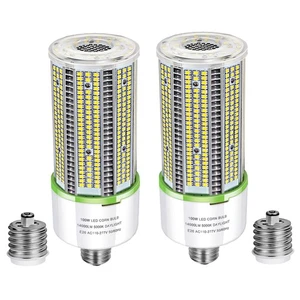 2 Pack 100W Led Corn Cob Light Bulb, E26/E39 Base led Bulb (250-400W MH/HPS R... - Picture 1 of 7