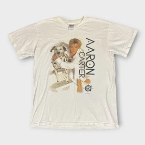 Camisa Autógrafa Aaron Carter De Colección Blanca Talla Mediana 2003 Firmada Amanda Bynes - Imagen 1 de 24