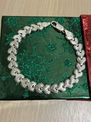 Pulsera de plata de ley 925 de 7”.  Largo Foto 1 de 4