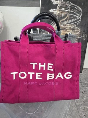 Marc Jacobs Medium “The Tote Bag” – Pink Lipstick Magenta Canvas - Image 1 of 4