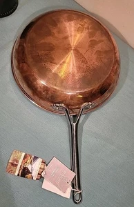 "Sartén Ruffoni 12"" cubierta de cobre utensilios de cocina mango de vid" - Imagen 1 de 16