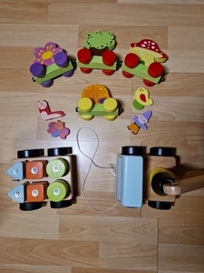 Restposten Holz Magnet Spielzeug - Kran/LKW, Ladewagen, Züge, Tiere etc. - Bild 1 von 20