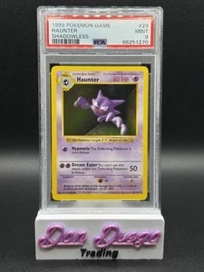Pokémon Base 1999 Shadowless #29 Haunter PSA 9 - Foto 1 di 2