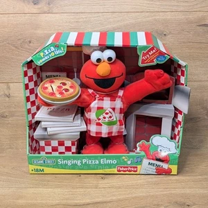 Juguete de peluche Fisher Price Singing Pizza Elmo 2006 de colección Plaza Sésamo nuevo en caja nuevo - Imagen 1 de 8