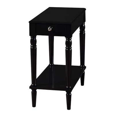 Convenience Concepts French Country No Tools Chairside Table Black - Image 1 of 3