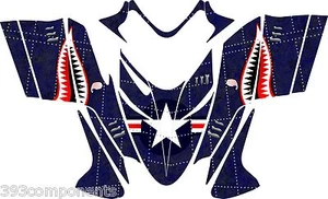 Polaris IQ RMK Shift Dragon Graphics Decal Sticker Kit 2005 - 2012 Aircraft Blue - Picture 1 of 1