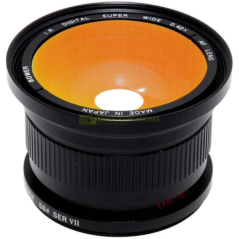 Aggiuntivo wide 0,42x IR Super Wide Bower. Si innesta su obiettivi diam. 58mm. - Image 1 of 3