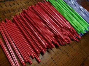 K'NEX FERRIS WHEEL COASTER LOT 211 REPLACEMENT RODS Green Red Gray PARTS Only - Picture 1 of 6