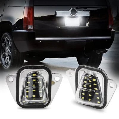 Luzes de LED para placa de licença para 2007-2014 Suburban Tahoe Escalade ESV 2X - Imagem 1 de 4