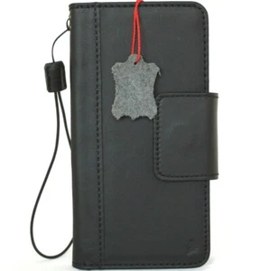 Genuine Black Leather Case for Galaxy Note 20 Ultra 5G Soft Wallet Book Magnetic - Picture 1 of 7