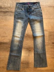Rock and Roll Cowgirl blaue Damenjeans Strass Größe 24 (Maße 28x30) - Bild 1 von 4
