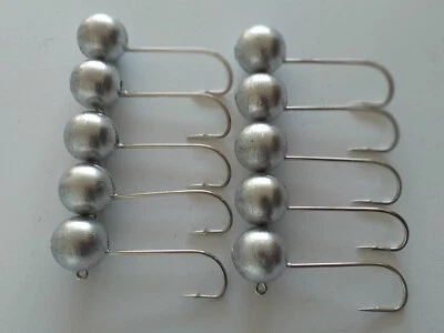 10 St. Jigköpfe/Rundköpfe 120g.  9/0 Mustad,  Meeresangeln, Norwegen, Irland - Bild 1 von 4