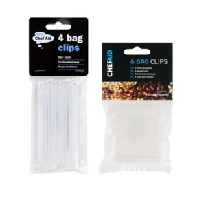 Chef Aid Bag Clips Resealing Keep Food Fresh 7cm/11cm - Picture 1 of 4