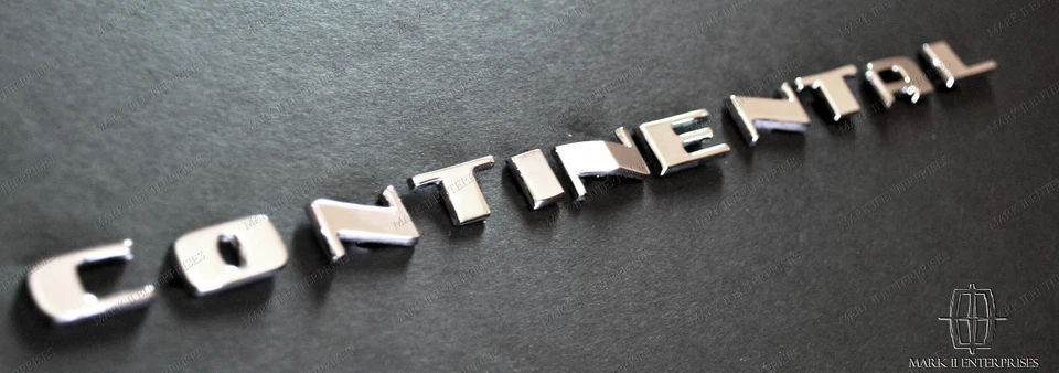 1956-1957 Lincoln Continental Mark II Chrome Hood Letter Letters SET NEW - Image 1 of 1