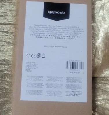 AmazonBasics Wireless Keyboard Quiet Compact US Layout QWERTZ    #G - Image 1 of 2