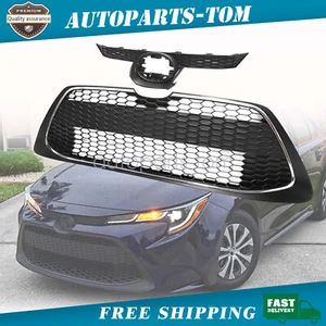 Fits For 2020-2022 Toyota Corolla LE Front Lower Upper Bumper Grill Assembly set - Picture 1 of 11